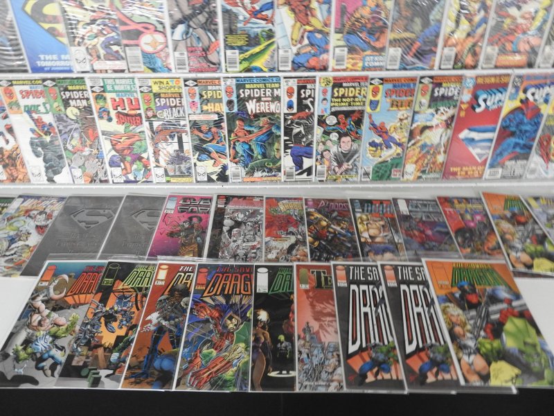 Huge Lot 140+ Comics W/ Superman, Spider-Man, Hulk +More! Avg. VF-