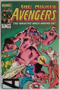 AVENGERS #244 (8.5-9.0) Vision Scarlet Witch Captain Marvel