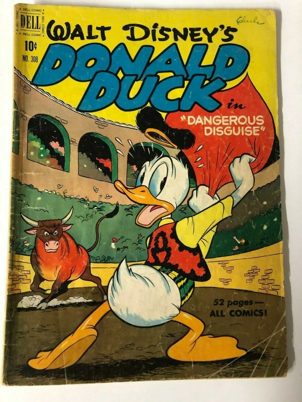 DONALD DUCK F.C. 308 Jan 1951 Dangerous Disguise GOOD (TSP)  CARL BARKS