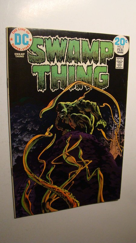 SWAMP THING 8 *HIGH GRADE COPY* DC HORROR COMICS WRIGHTSON ART 