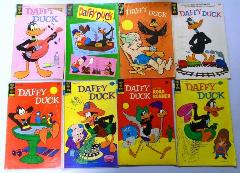 Silver+Bronze Age Era Gold Key Daffy Duck+Tweety Comic Lot, 57 Diff. Very Good