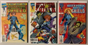 Kitty Pryde Agent of SHIELD set #1-3 Marvel 3 pieces average 7.0 (1997 to 1998)