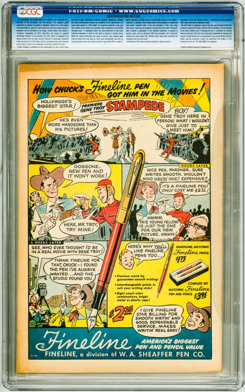 The Raccoon Kids #52  (1954) CGC 6.5! Cream-OW Pages!