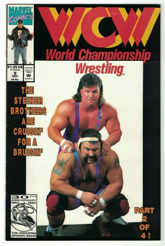 WCW World Championship Wrestling #9 FN; Marvel | Steiner Brothers