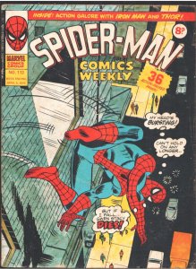 Spider-man Comics Weekly #112 1975-Spider-man Unmasked-Thor-Jack Kirby-Iron Man
