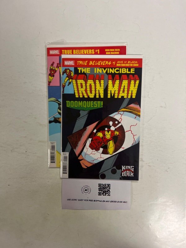 2 Iron Man Marvel Comic Books # 1 1 Red Guardian Spiderman Hulk Thor 61 JS65