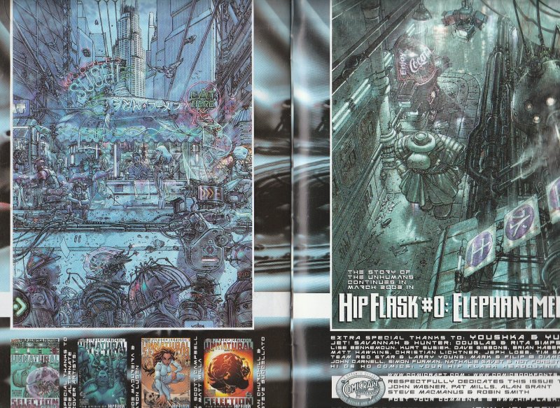 Hip Flask – Unnatural Selection One Shot(Variant Cover)  Elephantmen Prelude