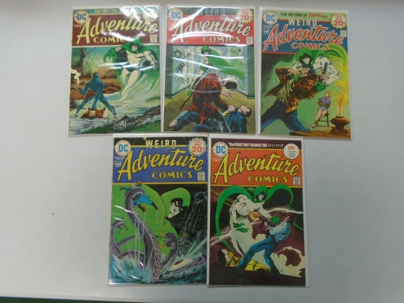 Adventure Comics lot 5 from #432-439 featuring Spectre avg 6.0 FN (1974-75)