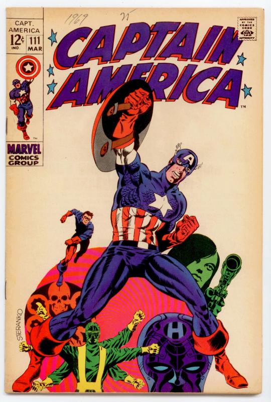 Captain America #111  HIGH GRADE   Classic Steranko cover!