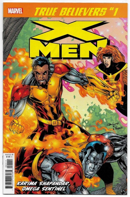 True Believers X-Men Karima Shapandar Omega Sentinel #1 (Marvel, 2019) NM