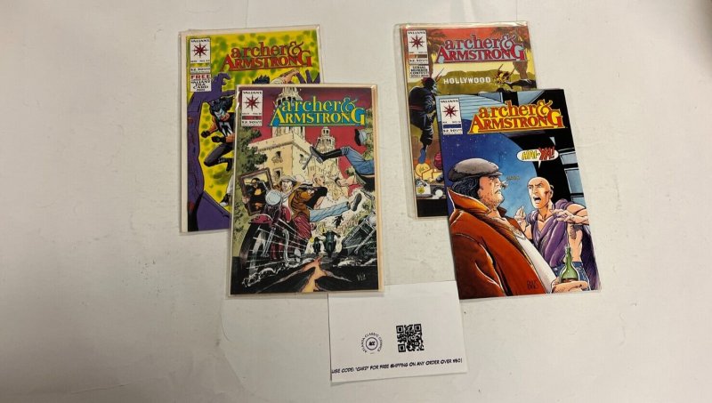 4 Archer & Armstrong Valiant Comics books #12 14 15 22 34 JW36