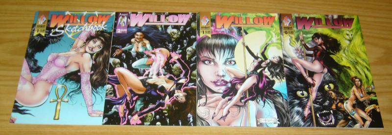 A Girl Called Willow #0 & 1-2 VF/NM complete series + sketchbook - bad girl set