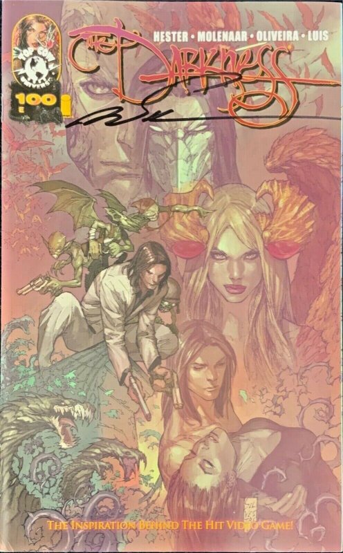 DARKNESS #100 COVERS A-E WITH COVER E SIGNED BY MARC SILVESTRI TOP COW NM.