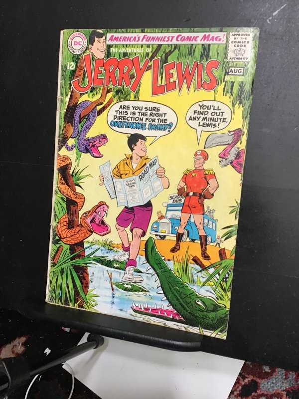 Adventures of Jerry Lewis #107 (1968) Okefenokee Swamp cover! VG/FN Wow!