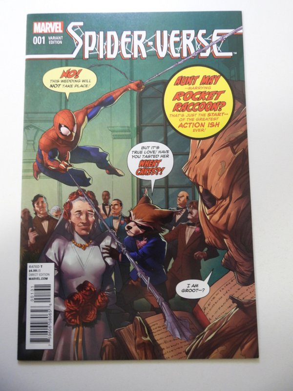 Spider-Verse #1 Rocket and Groot Cover (2015) NM- Condition