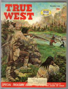 True West 12/1968-Western-Indian attack cover-Ute Indians-pulp thrills-VG