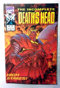 The Incomplete Death's Head #4 (1993) Marvel UK Comics 1st Print Comic Book