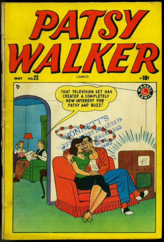 Patsy Walker #22 1949 MARVEL Kurtzman DeCarlo- Cindy- Jeanie VG