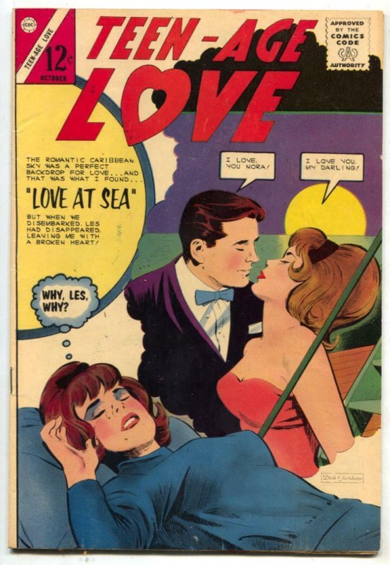 Teen-Age Love #39 1964- Charlton romance- Love At Sea