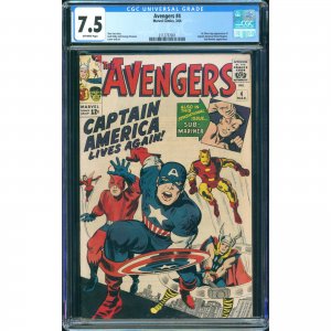 Avengers #4 (Marvel, 1967) CGC 7.5