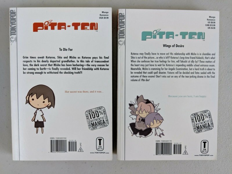 Pita Ten Vol 1-8 Full Set & Official Fan Book 1-3 (TokyoPop, 2004) Koge Donbo