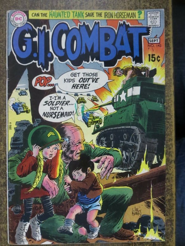 GI COMBAT 143 VG- 9/1970 DC COMICS BOOK