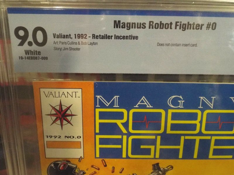 Magnus Robot Fighter #0 - CBCS 9.0 - White Pages - Retailer Incentive