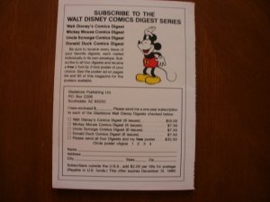 96-Page Walt Disney COMICS DIGEST #2 (1987) Brer Rabbit Tar Baby Duck Mouse Hook