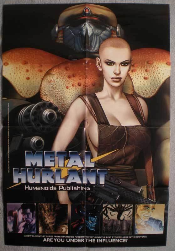 METAL HURLANT Promo poster,Humanoids, 18x26, Unused, more Promos in store