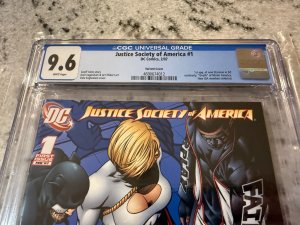 Justice Society Of America # 1 CGC Graded 9.6 DC Comic Book Variant Cover JH25