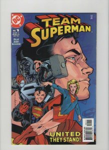 Team Superman #1 - Steel Superboy & Supergirl Cover - 1999 (Grade 9.2) WH