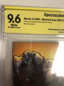 Spectacular Spider-man (2003) # 1 (CBCS 9.6 WP) | rare Montreal Expo signed w/sk