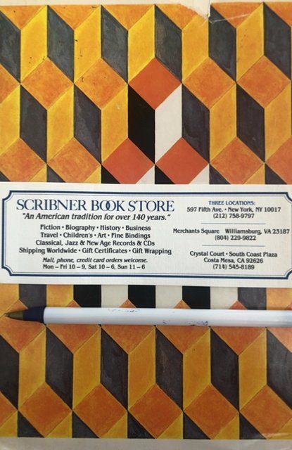 Scribner bookstore Bookmark