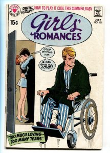 Girls' Romances #150 comic book 1970-DC-WHEELCHAIR cover