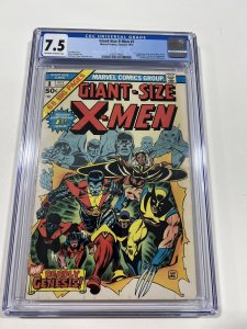 Giant-size X-men 1 Cgc 7.5 Ow/w Pages Marvel 1975 1st App Colossus Storm Etc