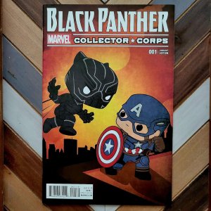 BLACK PANTHER #1 VF (Marvel 2016) Collector Corps FUNKO POP! Cover 1st app ZENZI