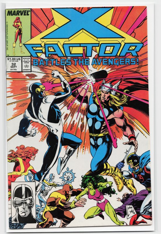 X-Factor #32 Direct Edition (1988) X-Factor [Key Issue]