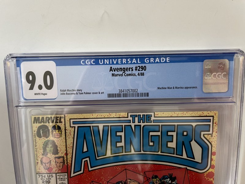 Avengers 290 - CGC 9.0 - Newsstand - MACHINE Man app