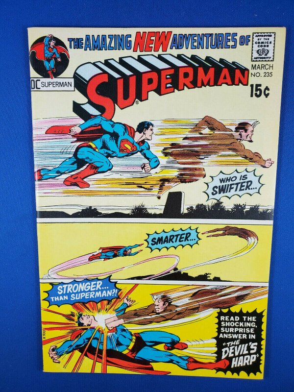 SUPERMAN 235 VF+ 1971 NEAL ADAMS CVR
