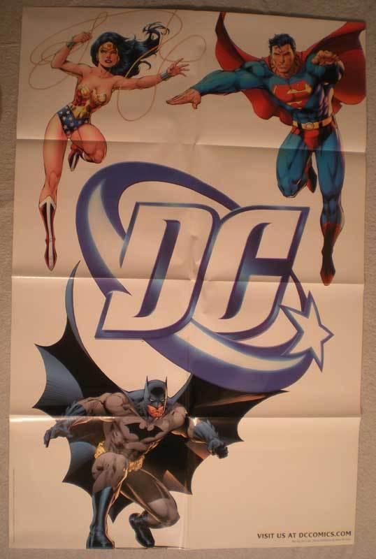 DC Promo Poster, WONDER WOMAN, BATMAN, 22x34, Unused, more Promos in store