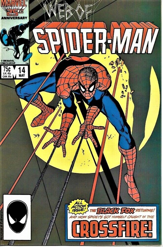 Web of Spider-Man Comic Book #14 Marvel Comics 1986 Mint