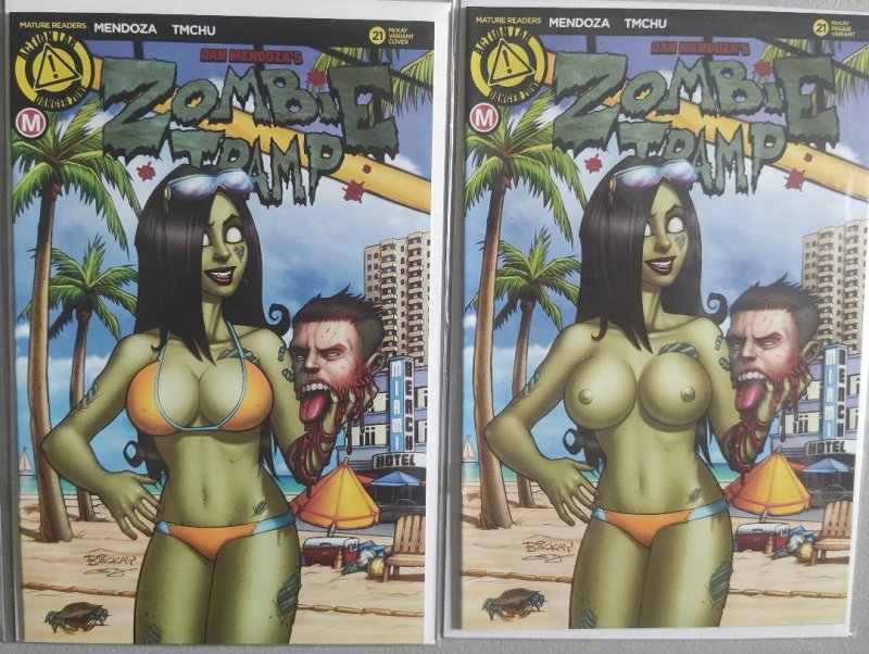 Zombie Tramp #21 Set of 2 Bill McKay Variant Covers !!!  NM
