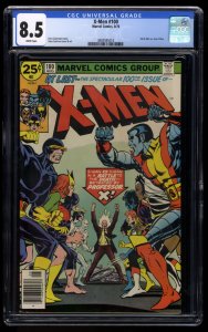 X-Men #100 CGC VF+ 8.5 White Pages Old Vs New Team!