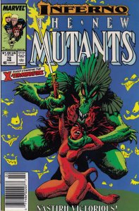 New Mutants, The #72 (Newsstand) VF/NM ; Marvel | X-Men Inferno tie-in