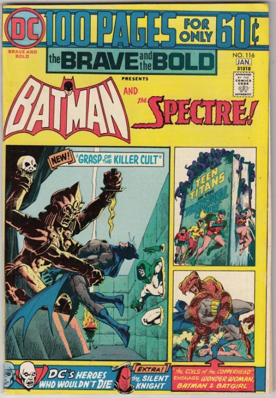 Brave and the Bold, The #116 (Jan-75) VF/NM High-Grade Batman, the Spectre