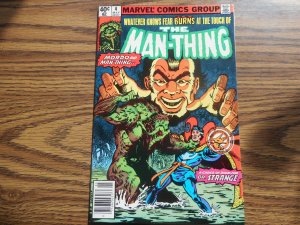 MAN-THING #4  BOB WIACEK COVER & ART HIGH GRADE GEM 9.2 OR BETTER WOW!!!