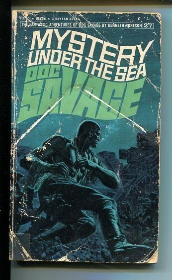 DOC SAVAGE-MYSTERY UNDER THE SEA-#27-ROBESON-G-JAMES BAMA COVER-1ST EDITION G