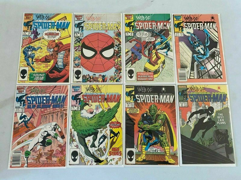 Web of Spider-Man lot 45 different from #2-49 avg 8.0 VF (1985-89)