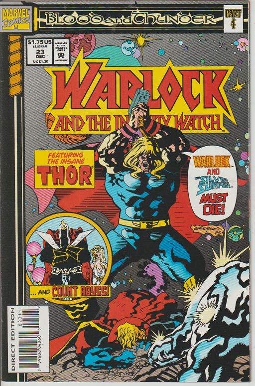 WARLOCK AND THE INFINITY WATCH #23 - THOR - MARVEL - BAGGED & BOARDED