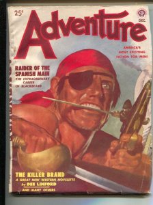 Adventure 12/1949-Popular-Piracy cover by Hubert Rogers-Nick Eggenhofer inter...